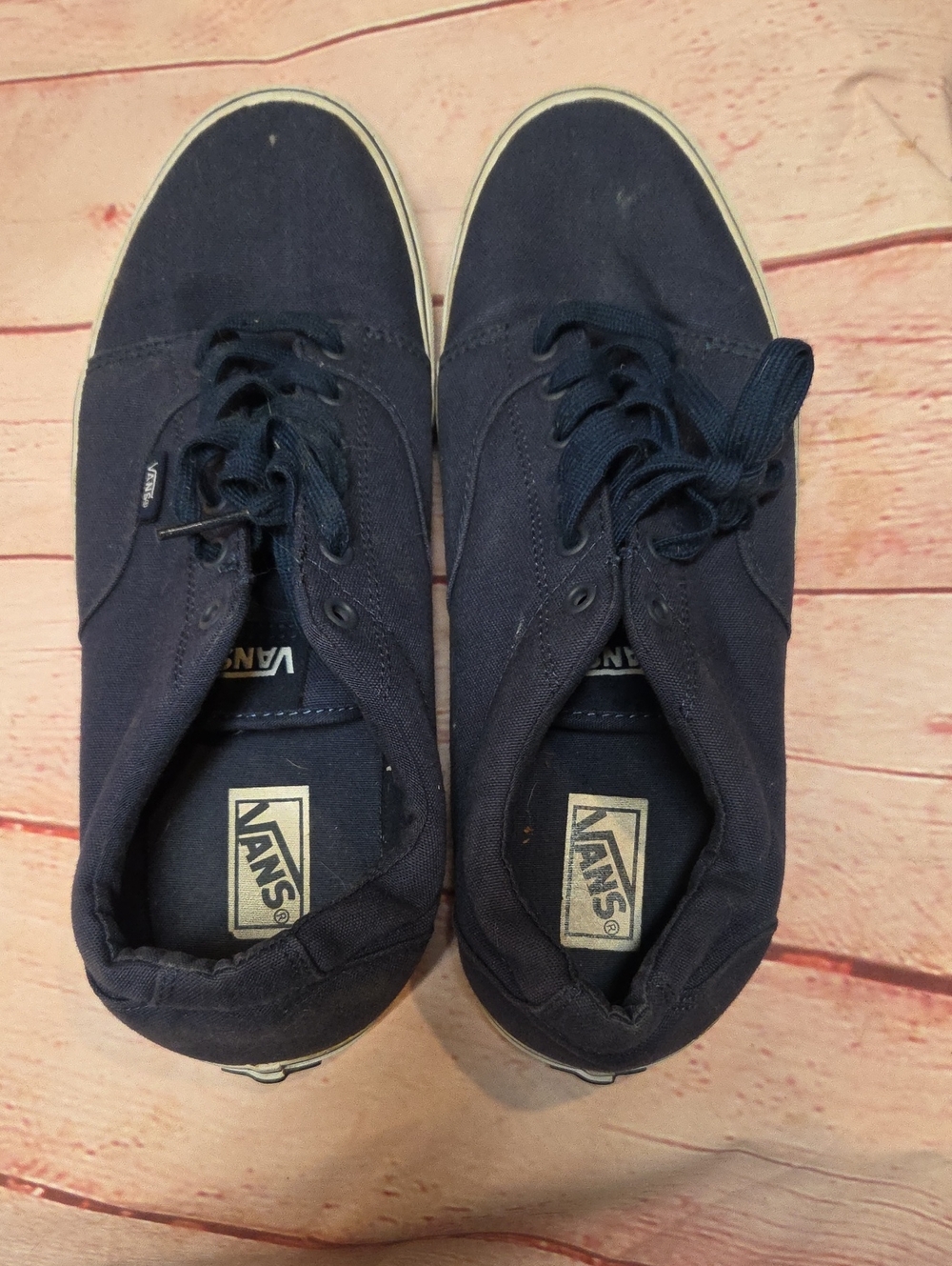 Vans Men's Low-Top Canvas Sneakers in Navy